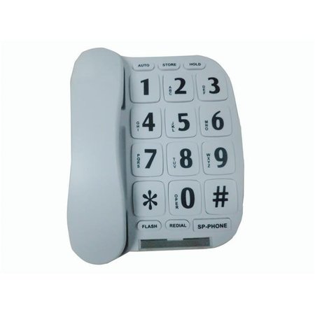 SONNET INDUSTRIES Sonnet Industries P-581 Large Button Telephone; White P-581